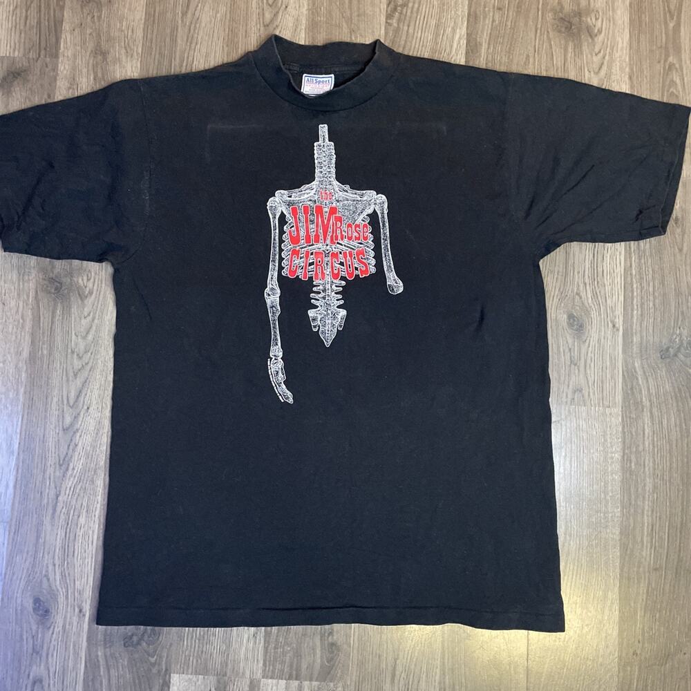 VTG 1998 Jim Rose Circus Shirt Large All Sport Made In USA Murdered By Police